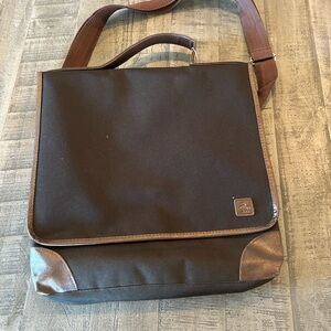 Original Penguin black & brown Messenger Bag NWOT